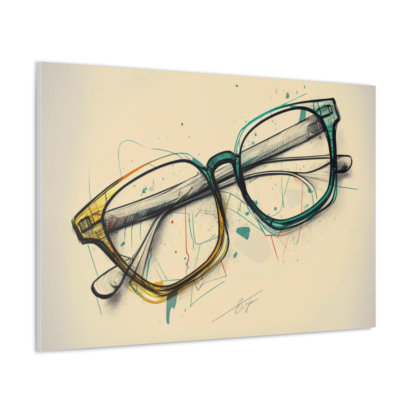 Optical Decor, Abstract Optical Art, Optician, Optician Gift, Optician Decor, Optometrist Decor, Optical Canvas, Optical Wall Art