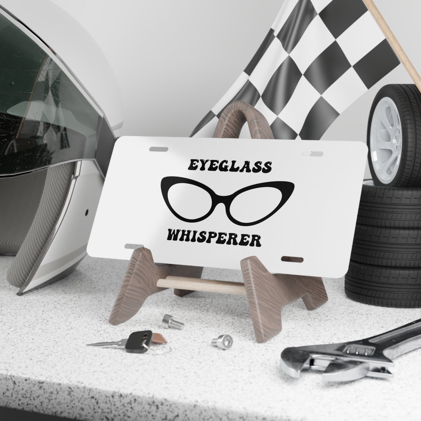 Vanity License Plate, Eyeglass Whisperer, Optical Decor, Optician Gift, Eye Care, Optometry Gift, Vision Specialist, Optometrist